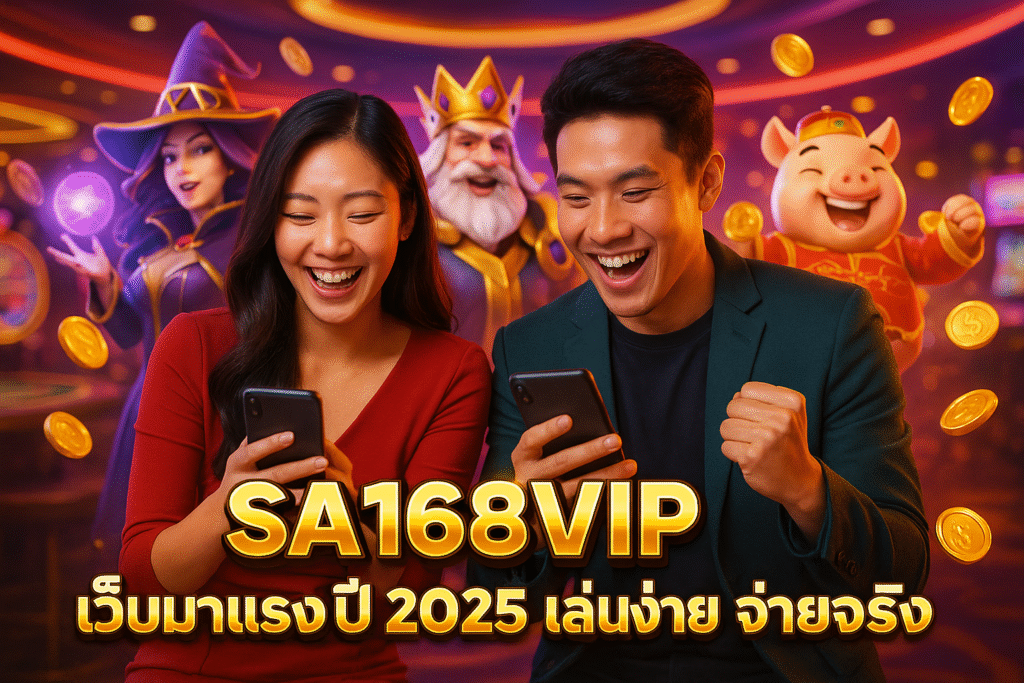 SA168VIP เว็บมาแรงปี 2025 เล่นง่าย จ่ายจริง